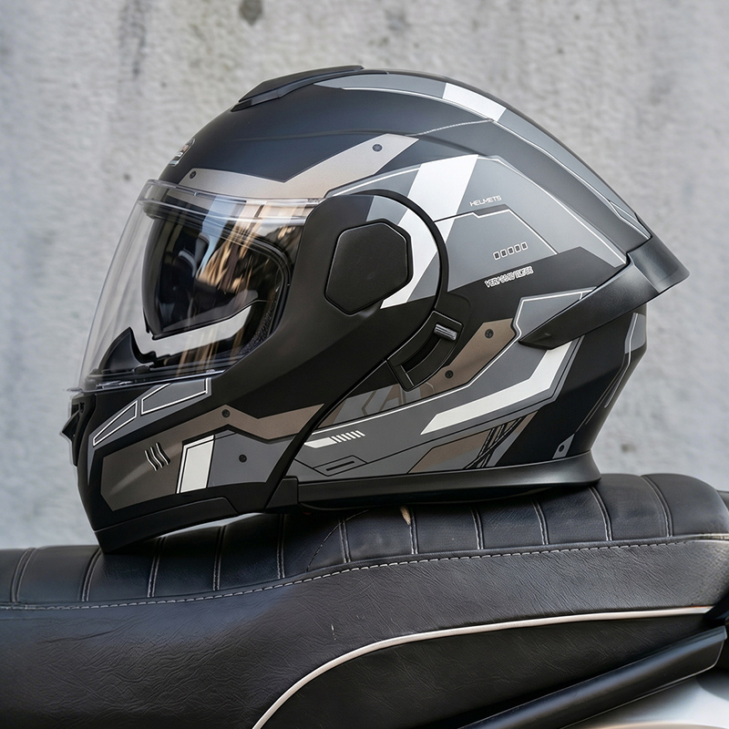Full Face Motorcycle Helmet With Bluetooth - Casco de Motocicleta Abierto Certificado por