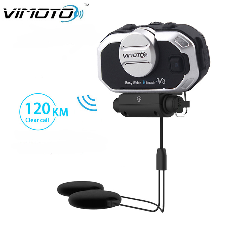 Universal Motorcycle Helmet Intercom Headset - Vimoto V8 casco de motocicleta auriculares