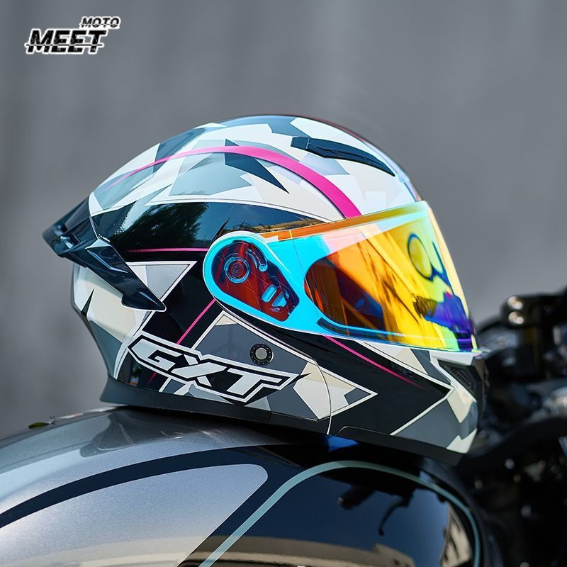 Full Face Motorcycle Helmet With Bluetooth - Cascos integrales aprobados por el DOT,