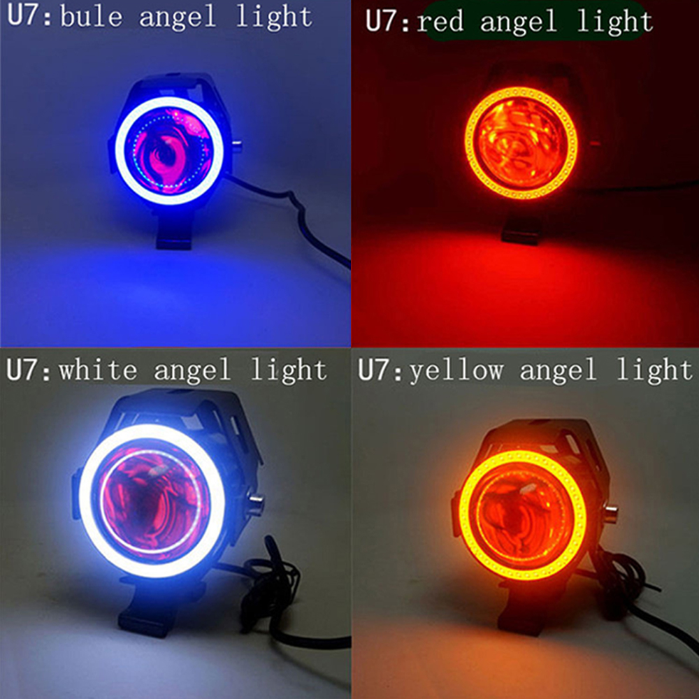 Faros de motocicleta, lámpara  - Universal Motorcycle Led Headlight Projector reseña y precio