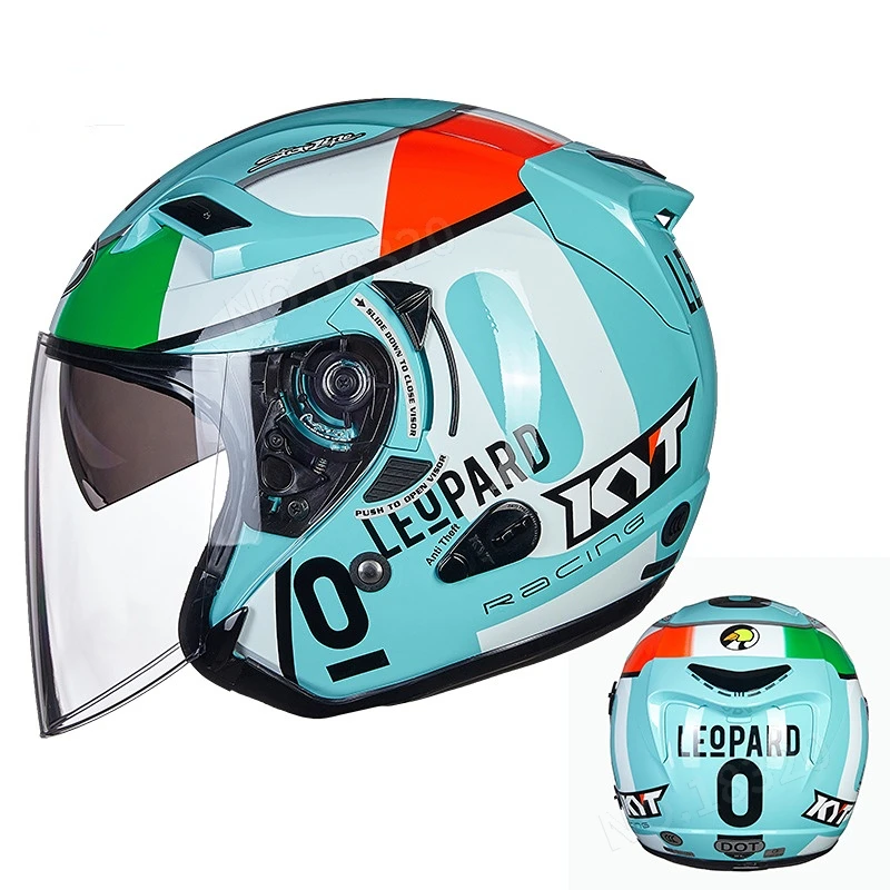 KYT-Casco de Moto Jet Vintage, - Vintage Open Face Retro Helmet reseña y precio