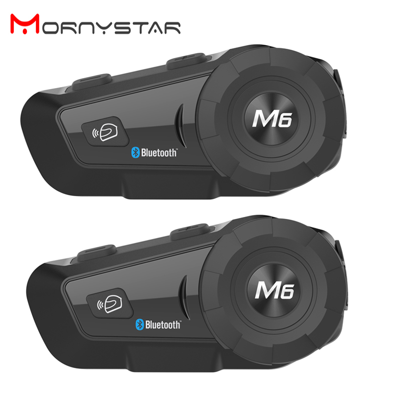 2 uds MONYSTAR M6 Plus 1000m m - Universal Motorcycle Helmet Intercom Headset reseña y precio