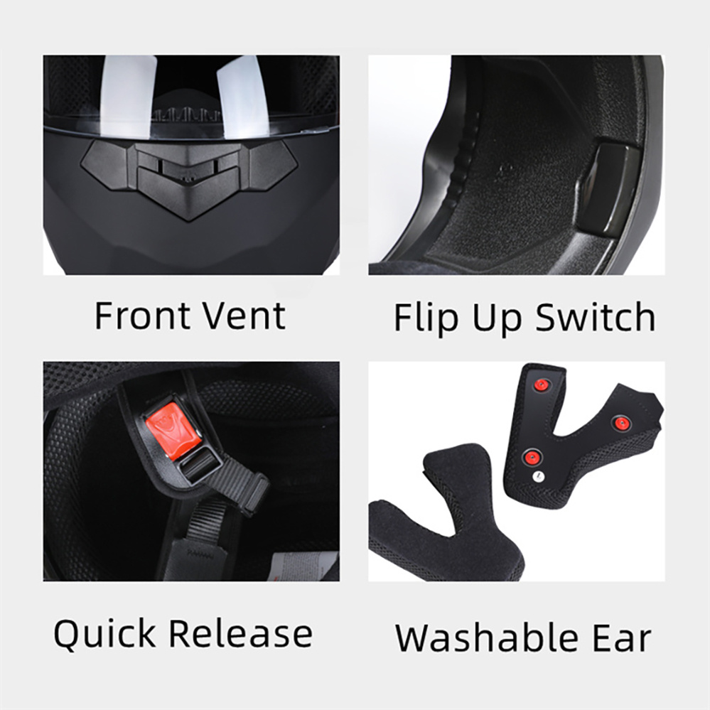 Casco Modular De motocicleta c - Motorcycle Helmet Inner Sun Visor Lens reseña y precio