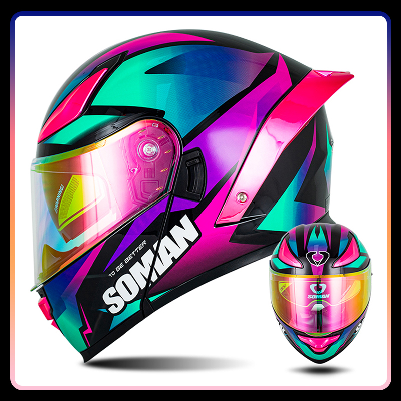Casco de motocicleta para homb - Modular Flip Up Motorcycle Helmet Dot Approved reseña y precio