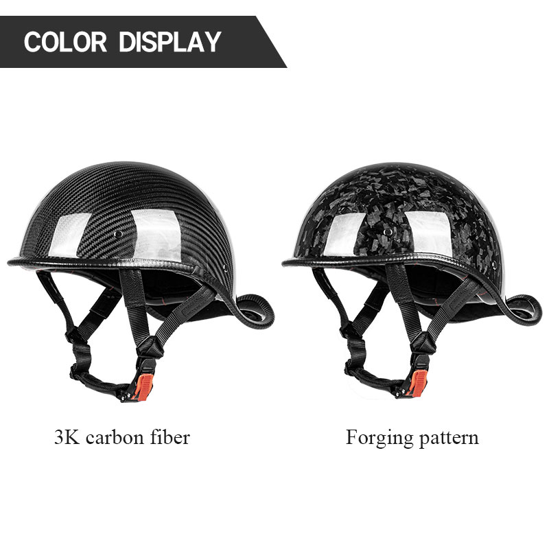 Casco Abierto de Fibra de Carb - Carbon Fiber Lightweight Motorcycle Helmet reseña y precio