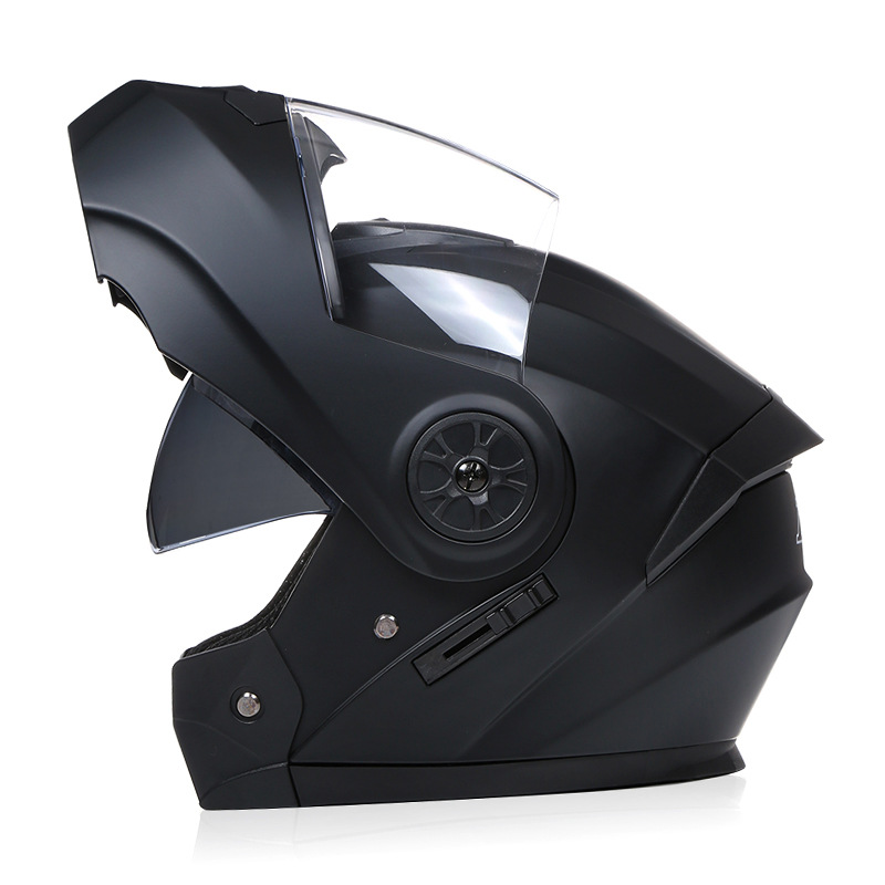 Casco de motocicleta con Bluet - Modular Flip Up Motorcycle Helmet Dot Approved reseña y precio
