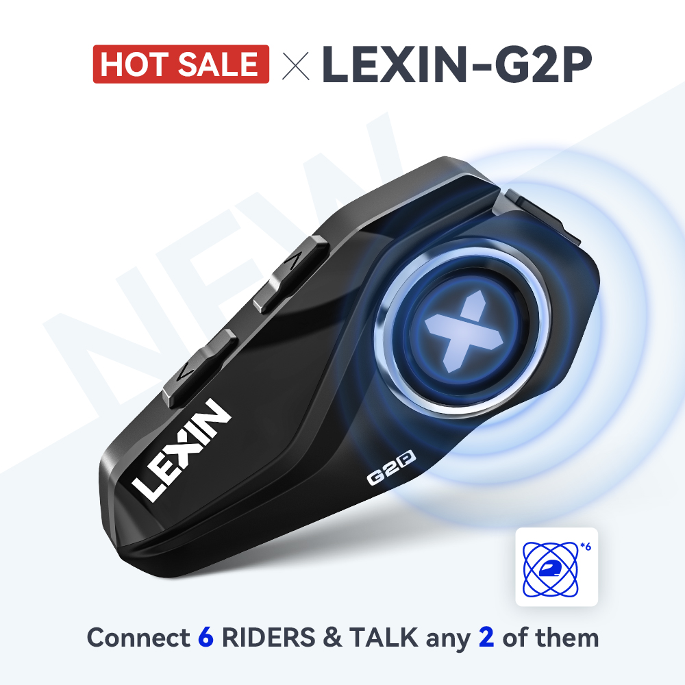 Lexin G2P-auriculares Bluetoot - Universal Motorcycle Helmet Intercom Headset reseña y precio